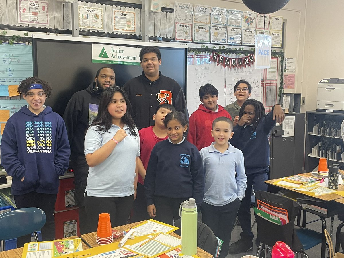 32K151's tweet photo. This week students from @AELNYC     came to @32k151 and taught our students for the entire day about financial literacy! Thank you for making this yearly event possible! #powerinpartnership https://t.co/3G2G7sJy3z