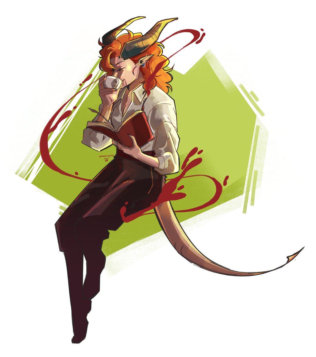 bluberryprism's tweet photo. Wynn Fritzgerald on her afternoon tea in faerun 

#DnDcharacter #dndart #BG3 #BaldurGate3 #mightgodurgelater https://t.co/aJChRQ4a3s
