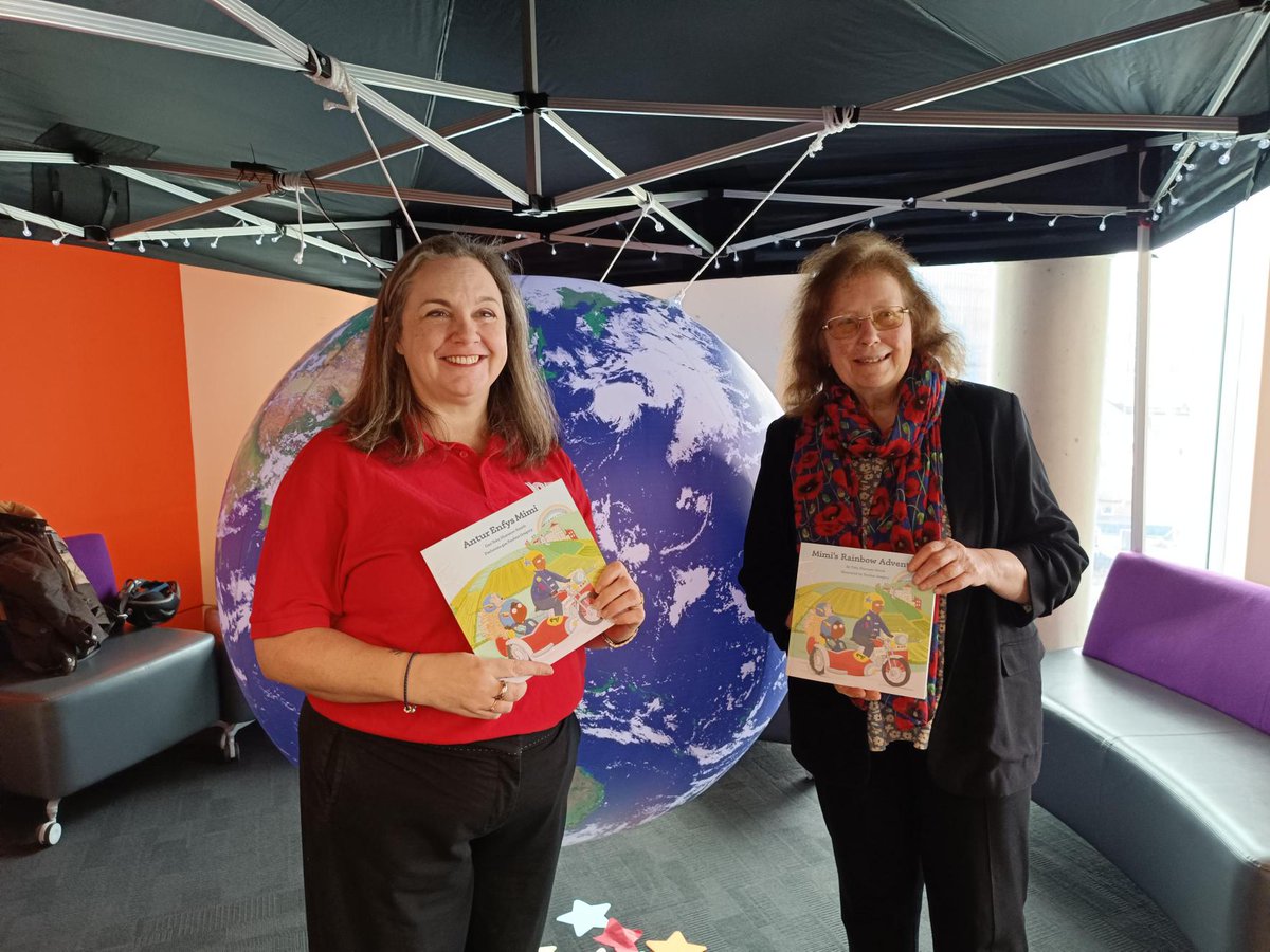 IOPWales's tweet photo. A huge thank you to @JulieMorganLAB for attending our science exhibition and book launch of Mimi's Rainbow Adventure during Cardiff Science Festival. We look forward to working with you on widening access to physics for all - we hope you enjoy the book! https://t.co/ysL9SwnYTW