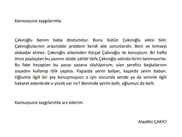 Alaattin Çakıcı (@alattincakici) on Twitter photo 