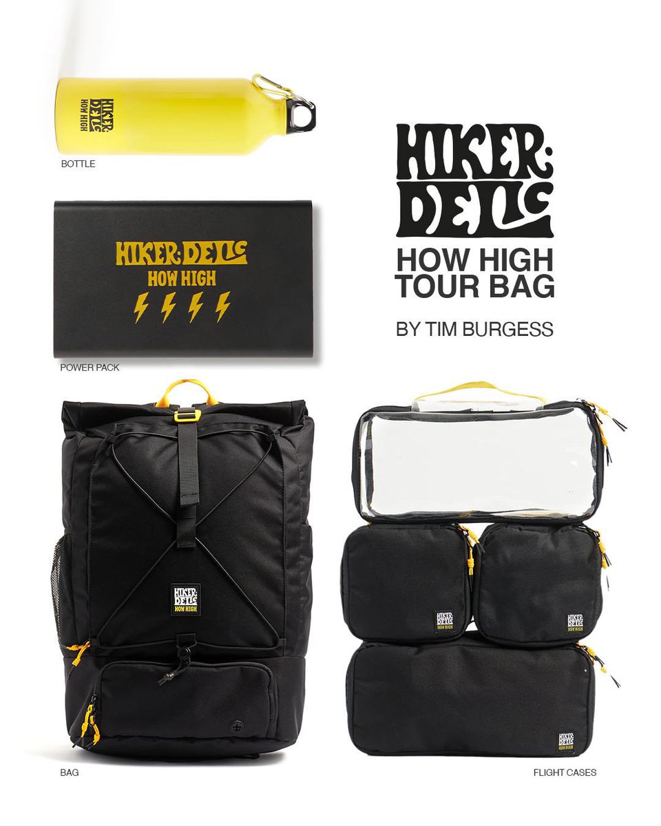 Retweet to win a How High Tour Bag signed my me. It’s my latest collab with @hikerdelic. Available to order from 10am on March 1st. Winner picked at random 9am that day 35 years of touring have gone into it, road tested in Europe and across America Info: hikerdelic.com/blogs/news/com…