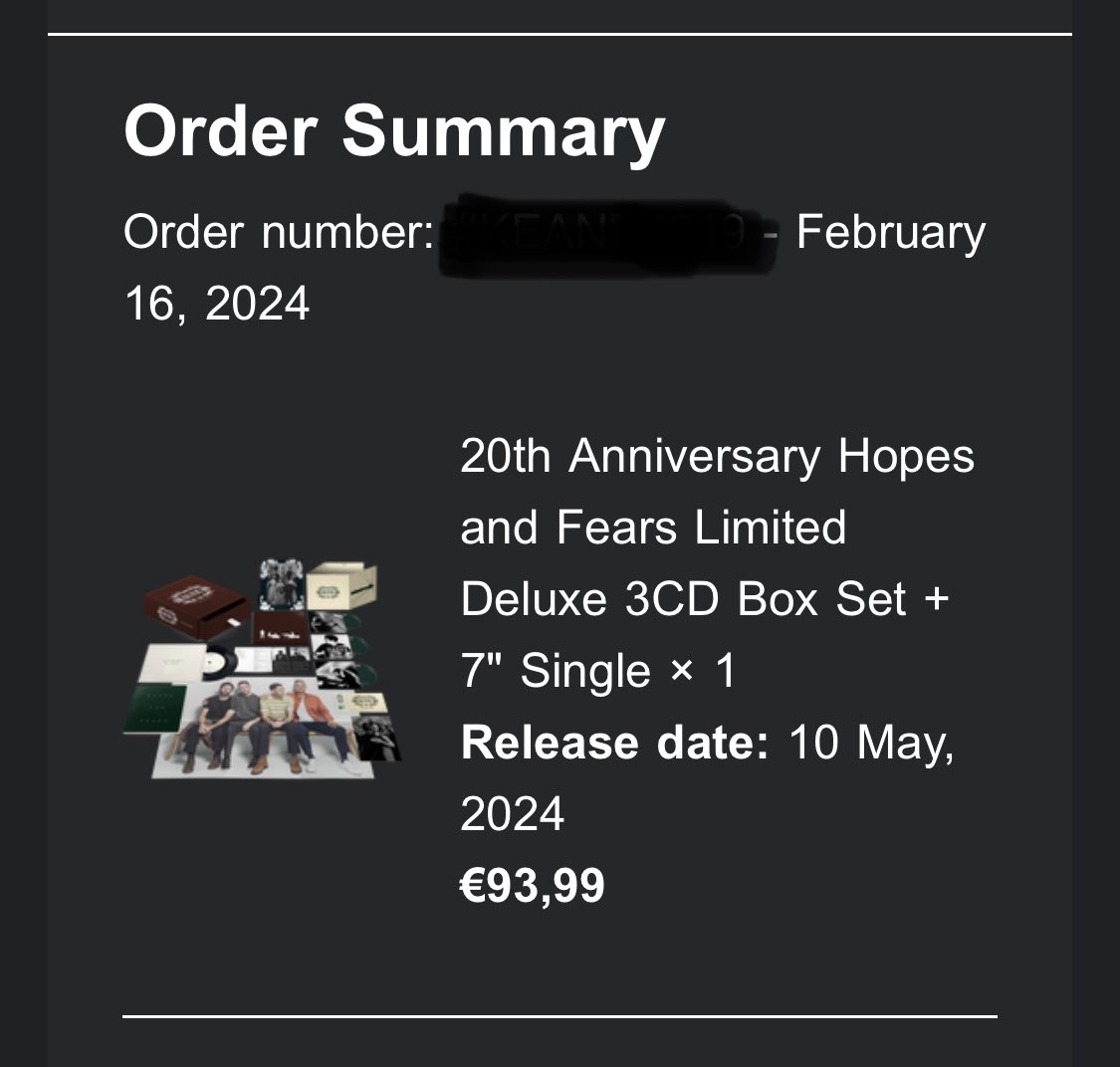 baldris9's tweet photo. @keaneofficial ☑️ Hopes and Fears always with me! @Richard_H @keaneofficial https://t.co/CFm8hTNahI