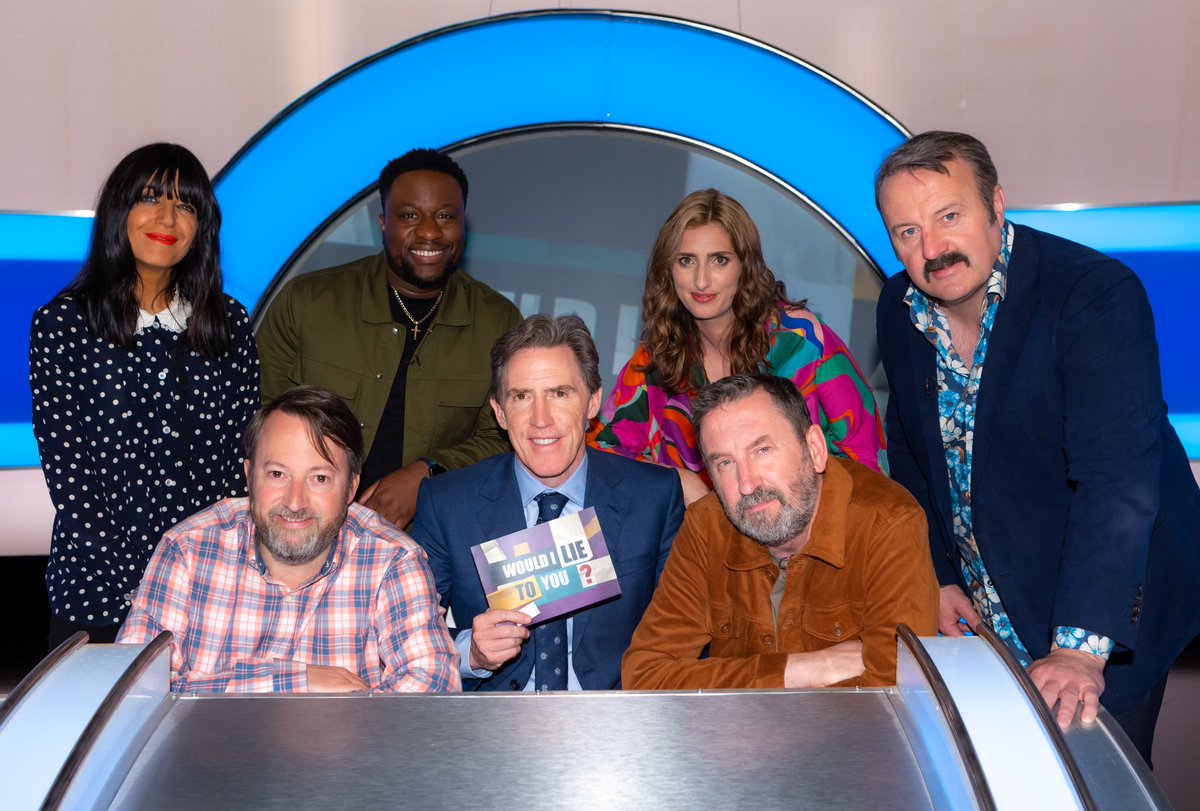 Another brand new @WILTY_TV is on today at 9pm on @BBCOne. The people in it are @BabatundeComedy, @jessicaknappett, @mikebubbins and @ClaudiaWinkle, and here’s a picture of them as proof they genuinely turned up.