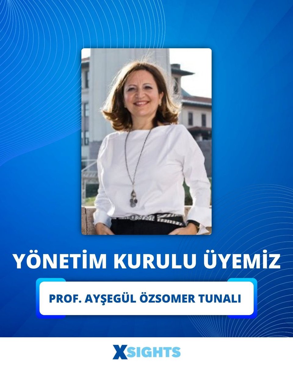 Yönetim Kurulumuz genişliyor. Koç Üniversitesi'nde Pazarlama Profesörü olan Ayşegül Özsomer Tunalı'yı XSIGHTS Yönetim Kurulumuzda görmekten dolayı sevinçliyiz. #xsights #research #araştırma #yönetimkurulu