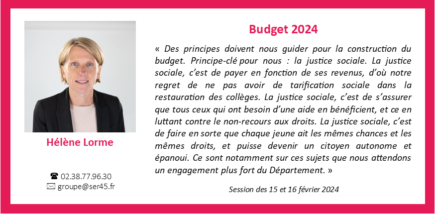 groupeser45's tweet photo. A l'issue de l'analyse des rapports budgétaires thématiques, le groupe s'est abstenu sur le Budget 2024 du Département du Loiret. https://t.co/YllLm7VIPe