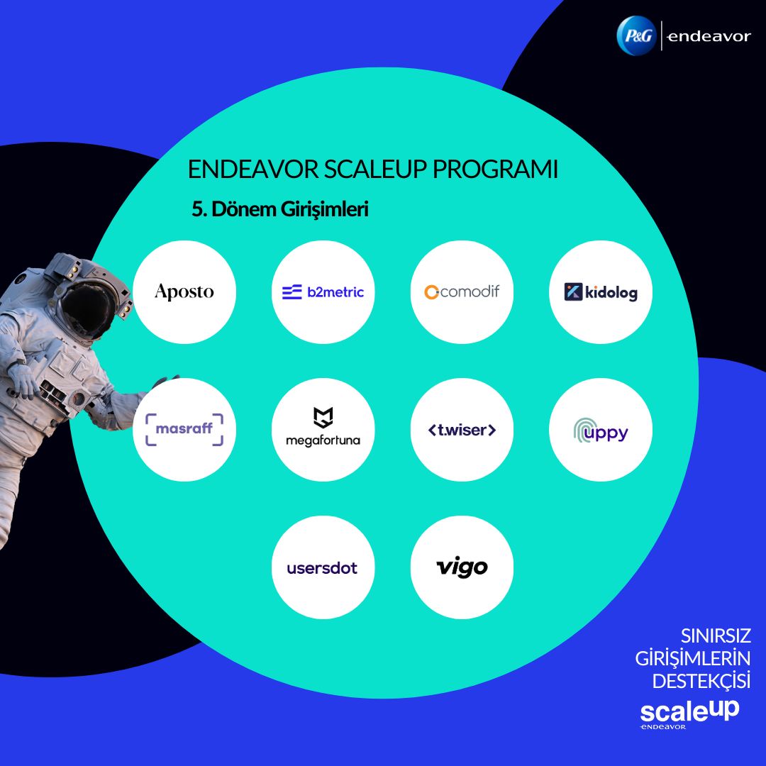 usersdotcom's tweet image. 📣📣📣 Super good #DotNews!
We are selected as one of the 10 startups accepted into the 5th Edition of the ScaleUp Program, brought to you by @endeavor_turkey in collaboration with #DotPartner @proctergamble. 🚀