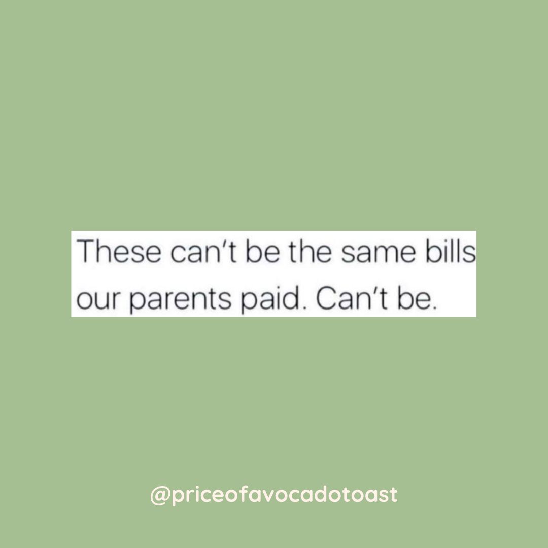 PriceAvocado's tweet photo. It's 'cause they ain't. #inflation #okboomer
.
.
.
#budgetingtips #financialeducation #financialempowerment #debtfreejourney #financialcoach #personalfinancetips #howtosave #howtosavemoney #moneysavinghack #debtfreecommunity #budgetfriendly #budget #budgeting101 https://t.co/HNZV4hPs2K