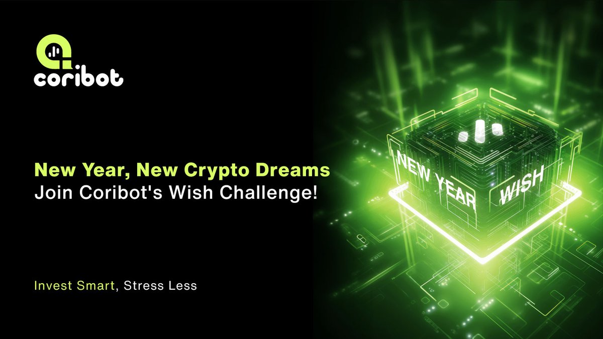 We're launching the #CoribotNewYearWish challenge on Twitter. What's your crypto wish for the new year? More gains, becoming a trading whiz, or something else?

🎁🧧 100 USDT X 1

Here's how to join:
1. Follow <a href="/CoribotAi/">CORIBOT</a> 
2. Repost with #CoribotNewYearWish.
3. Drop your Cori Acc