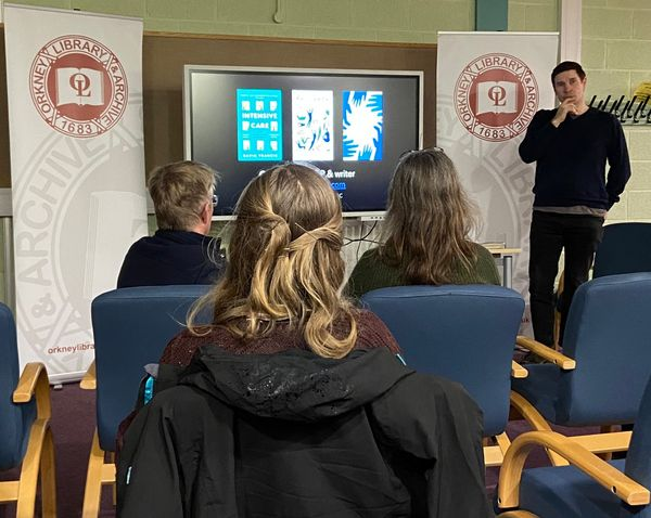 OrkneyLibrary's tweet photo. Huge thanks to @gavinfranc for coming along to Orkney Library last night to talk to us about his latest book Free For All and his career working in the NHS. It was a very interesting and enjoyable evening.

We have all Gavin's books available to borrow from the library now. 📚 https://t.co/S5SZWAIoNc