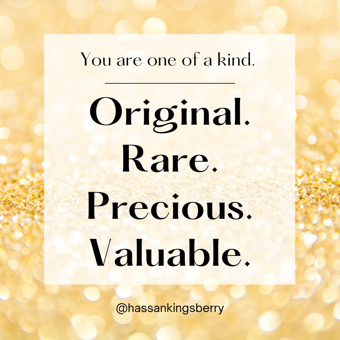 Hassanunc01's tweet image. People can #copy and steal your #ideas and what you do, but they can’t #reproduce #you. You have the #value, not the #duplicate of you.