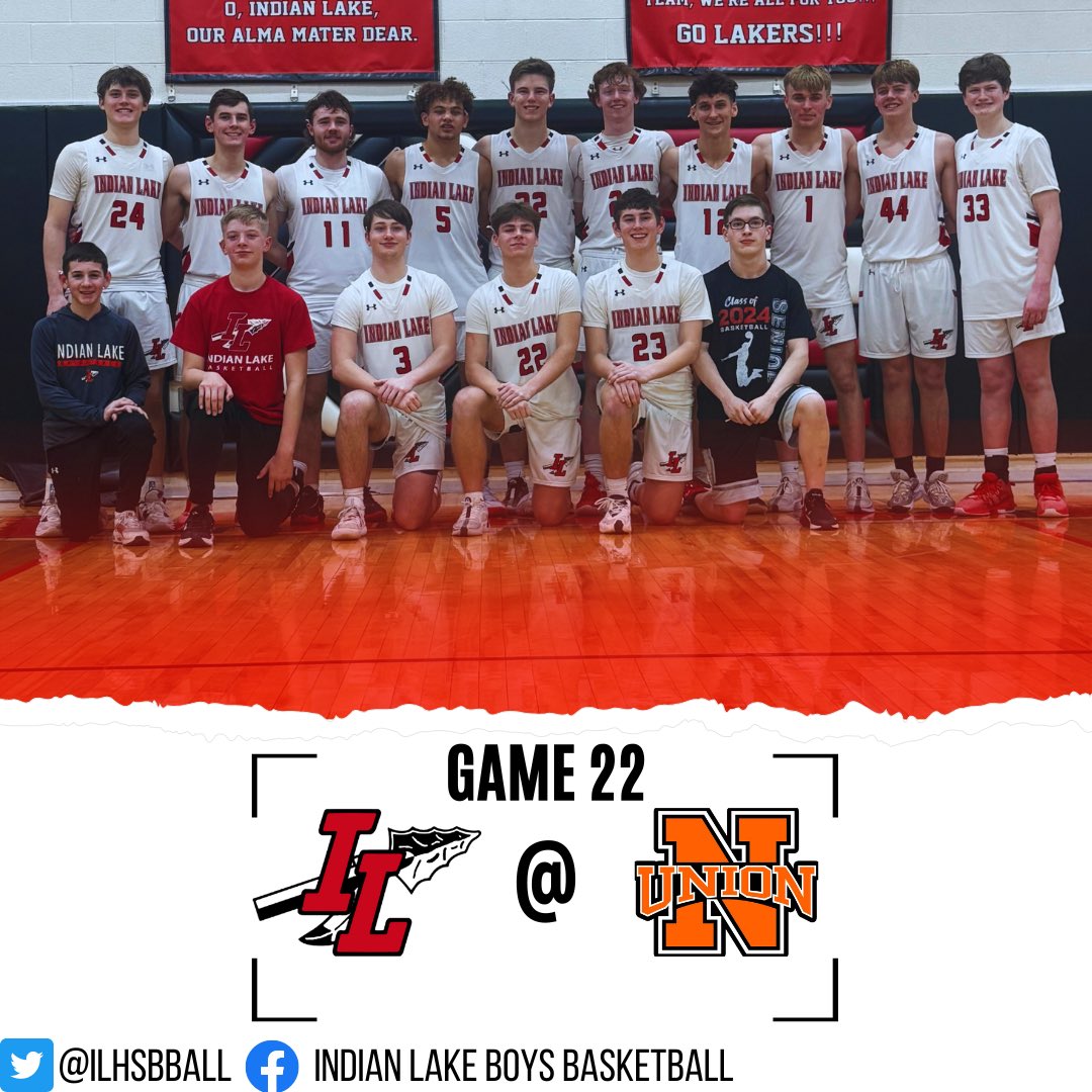 Regular season finale at North Union tonight!

JV tips at 6:00. Varsity to follow.