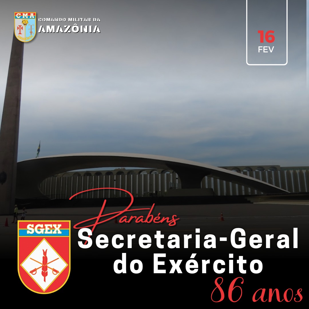 cma_exercito's tweet photo. 86 anos de história e compromisso! Parabéns à Secretaria-Geral do Exército (SGEx) por seu papel fundamental na organização e gestão administrativa da Força Terrestre. Uma trajetória marcada pela eficiência e dedicação. #SGEx #ExércitoBrasileiro #86Anos https://t.co/pq3aYslioR