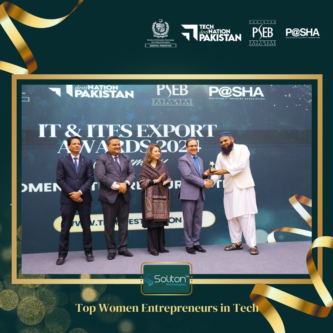 TechDestPak's tweet image. 💻 Celebrating the power of women in tech! A big shout-out to our top three companies led by visionary women entrepreneurs. Your drive and innovation are shaping the future! 🚀 #ITAwards #TechdestiNationPakistan #PSEB