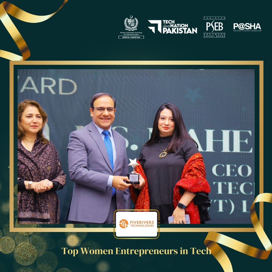 TechDestPak's tweet image. 💻 Celebrating the power of women in tech! A big shout-out to our top three companies led by visionary women entrepreneurs. Your drive and innovation are shaping the future! 🚀 #ITAwards #TechdestiNationPakistan #PSEB