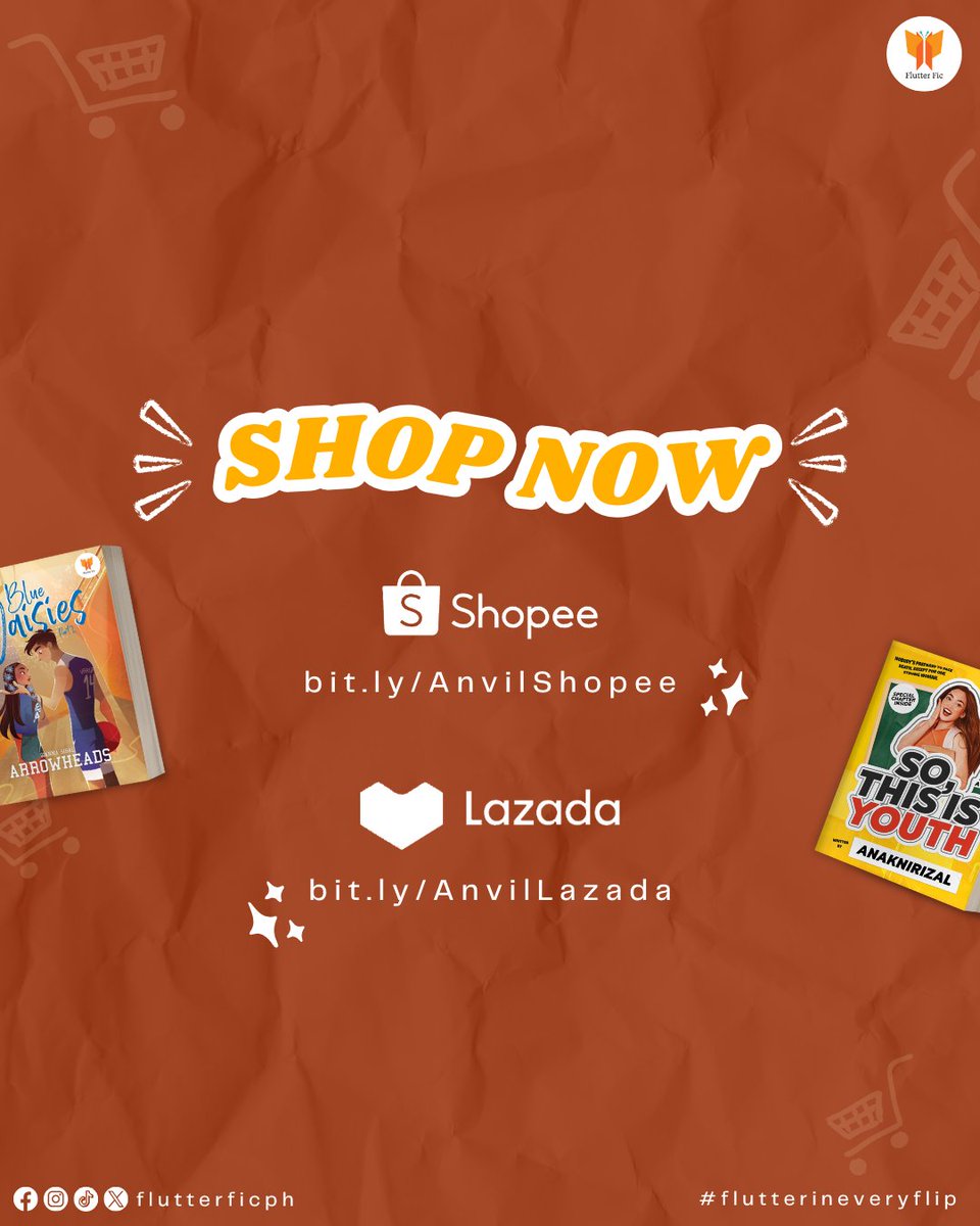 flutterficph's tweet image. HERE NA, Flutterbees! Grab signed copies of Blue Daisies Part 1 and So, This Is Youth, and get a FREEBIE!

Yes! Signed na, with freebie pa! May ilang book pa na may dedication! 

Shop here: 
bit.ly/AnvilShopee
bit.ly/AnvilLazada

#flutterficph #anaknirizal #arrowheads