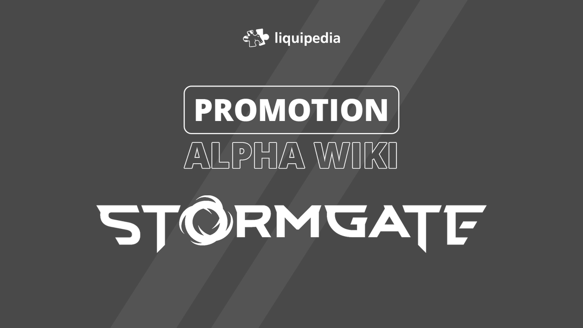 📢 Please welcome our first Alpha wiki promotion of 2024: @PlayStormgate! liquipedia.net/stormgate/Main… Huge shoutout to our contributors! Get involved by joining our Discord: discord.gg/liquipedia