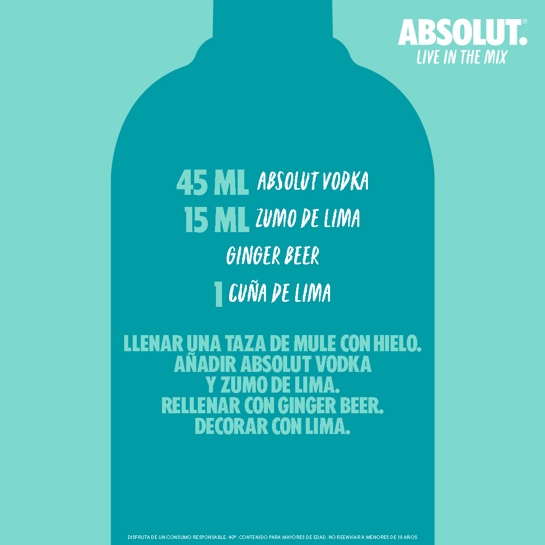 Un alma libre que disfruta de la vida viviéndola a su propio ritmo, así es Mule.
 
#Absolut