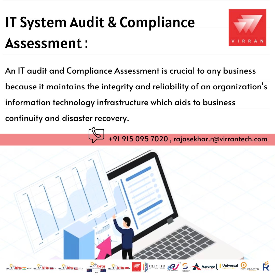 Our IT System Audit & Compliance Assessment . . . #virran #ssgroup #ssgroupofcompanies #itsystems #audit #compliancemanagement #disasterrecovery #businesscontinuity #infrastructure #informationtechnology #integritymanagement