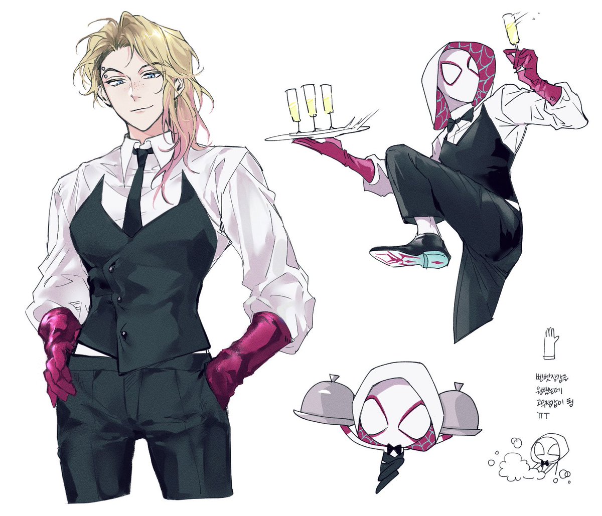#GwenStacy 
웨이터 조끼 닮은 부분이 좋아