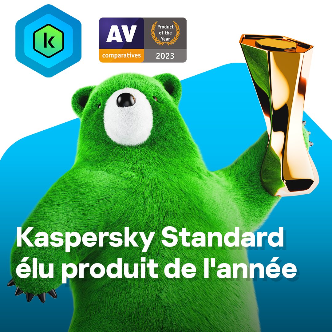 🔐 Kaspersky Standard distingué comme le Produit de l'Année par <a href="/AV_Comparatives/">AV-Comparatives</a>  !
🏆 Une récompense qui vient couronner notre dévouement à la sécurité et à l'innovation.
Pour en savoir plus ▶️ kas.pr/d23n