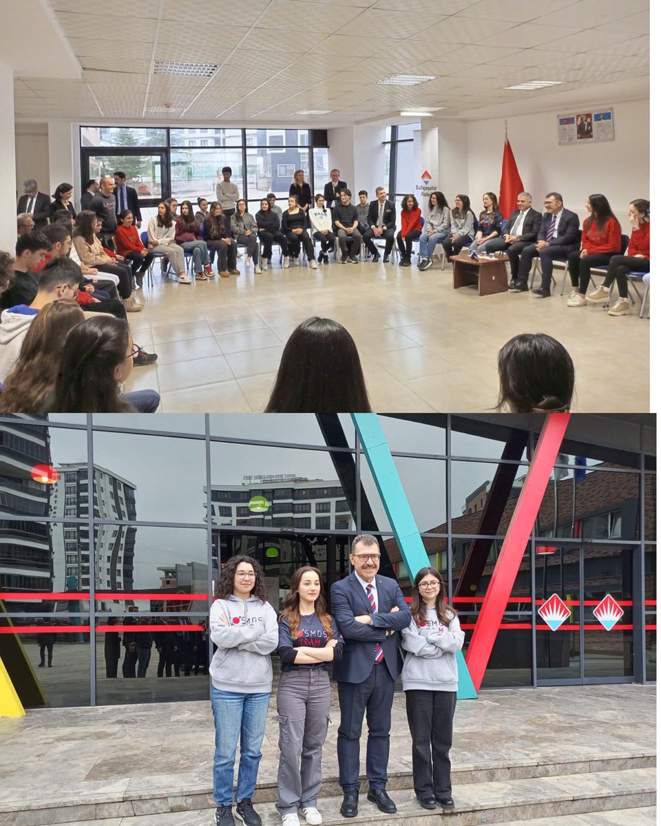 bhcshr_samlise's tweet photo. TÜBiTAK Başkanı Prof. Dr. Sayın Hasan Mandal okulumuzu ziyaret ederek öğrencilerimizle bir araya geldi.TÜBİTAK ve TEKNOFEST yarışmalarına katılan öğrencilerimizi tebrik ederek projelerini yerinde inceledi.Nazik ziyaretleri için kendilerine teşekkür ederiz . https://t.co/j3uoJxMSrr