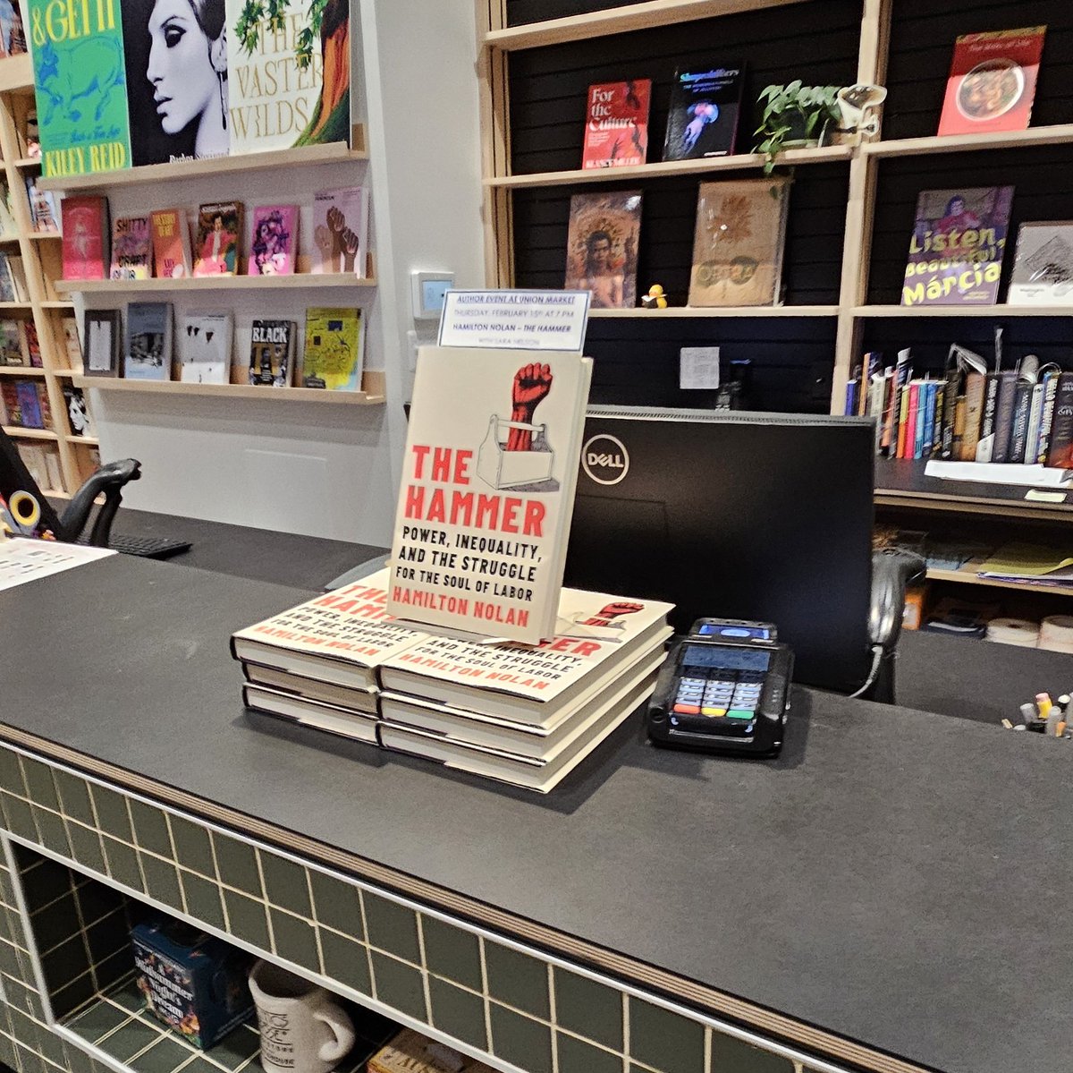 Workers United MARJB (@workersunitedma) on Twitter photo Union power in the house!Last night, with <a href="/SBWorkersUnited/">Starbucks Workers United</a> Partner, Sam Dukore, we attended <a href="/PoliticsProse/">Politics and Prose</a> event where author <a href="/hamiltonnolan/">Hamilton Nolan</a> discussed his newvbook, THE HAMMER, with <a href="/FlyingWithSara/">Sara Nelson</a>, International President <a href="/afa_cwa/">AFA-CWA</a>! It was jam-packed! #unionpower #wumarjb #1u Union power in the house!Last night, with <a href="/SBWorkersUnited/">Starbucks Workers United</a> Partner, Sam Dukore, we attended <a href="/PoliticsProse/">Politics and Prose</a> event where author <a href="/hamiltonnolan/">Hamilton Nolan</a> discussed his newvbook, THE HAMMER, with <a href="/FlyingWithSara/">Sara Nelson</a>, International President <a href="/afa_cwa/">AFA-CWA</a>! It was jam-packed! #unionpower #wumarjb #1u