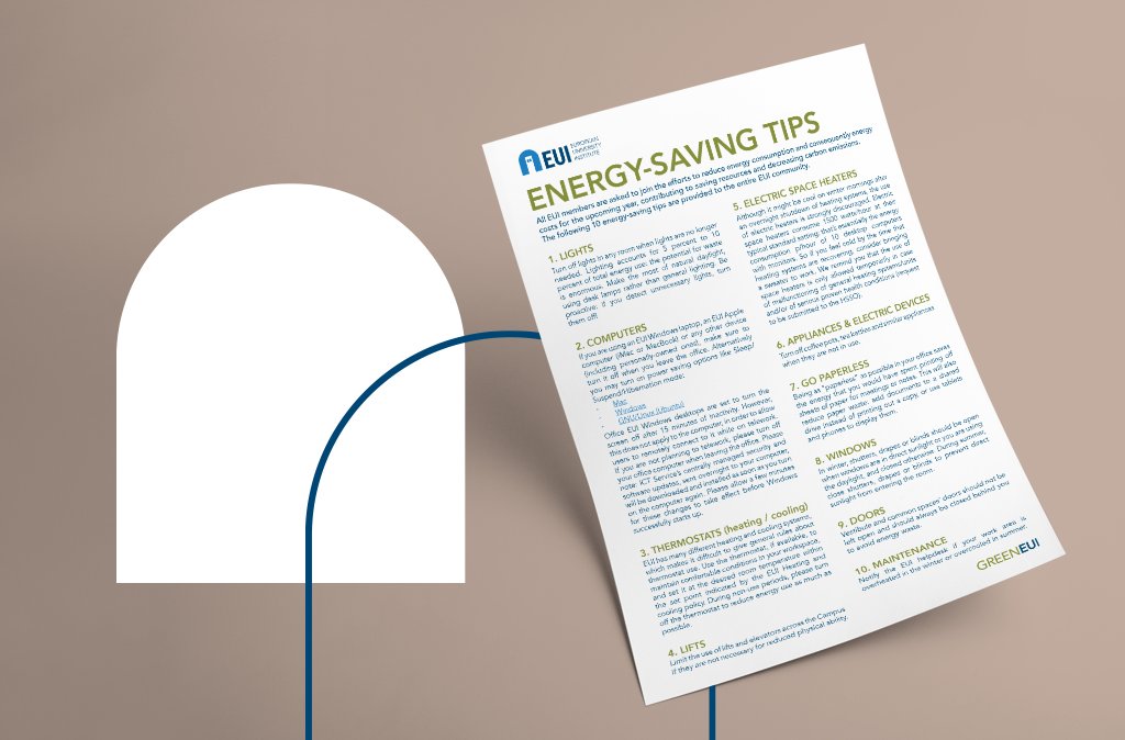 EUI_EU's tweet image. Today EUI participates in National Energy Saving and Sustainable Lifestyles Day by switching off the 💡 on the Badia façade at 18:00-20:00.

This year's edition encourages international alliances to join energy saving #initiatives.

♻️ More #GreenEUI tips: loom.ly/E97w1_I