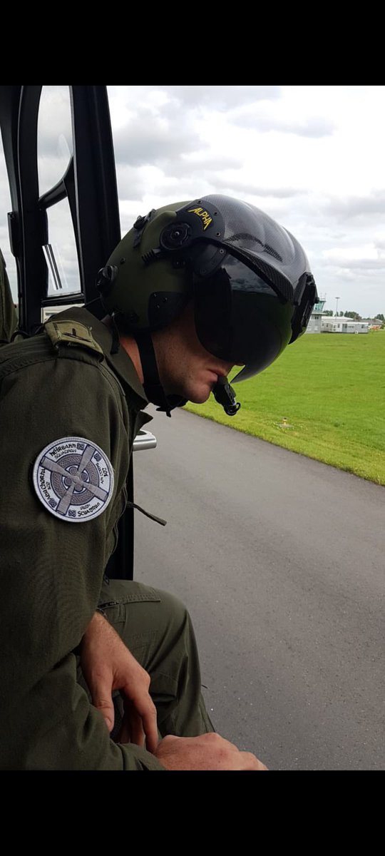 ACorps112's tweet photo. Congratulations to our latest EAS crewman Sgt Keith Moran

Keith seen here receiving his badge from Pat Moran HEMS AP after completing his line training and assessment
@IrishAirCorps @defenceforces @AmbulanceNAS @HSELive 
Keith will be a regular at all the hospital helipads soon https://t.co/ZiIevdrDjL