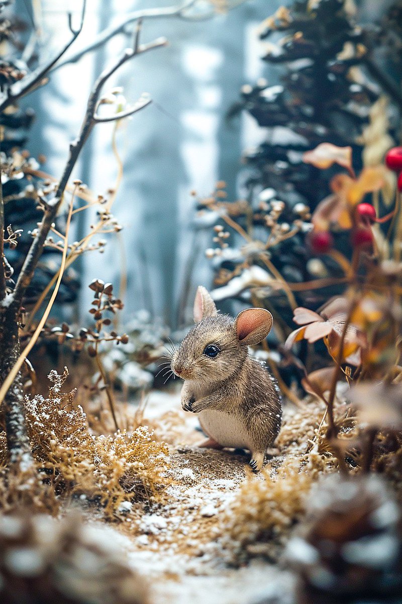 ❄️Chinchillas in Snowy Desert Oasis❄️

#AIart #midjourneyV6