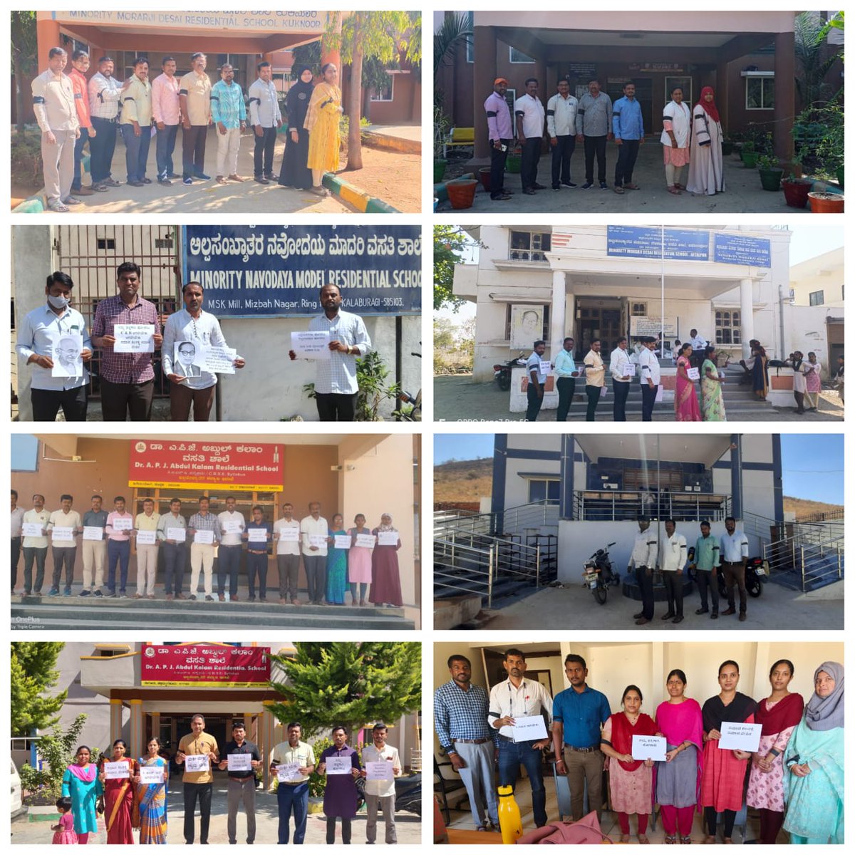 KSMWTA786's tweet photo. @BZZameerAhmedK  @CMofKarnataka  @DOMGOK 
Hounrable CM sir, and minister sir 3rd Day silent protest called by Karnatak state Minority Welfare Teacher Association ,,,,, https://t.co/AJUgAlOTX5