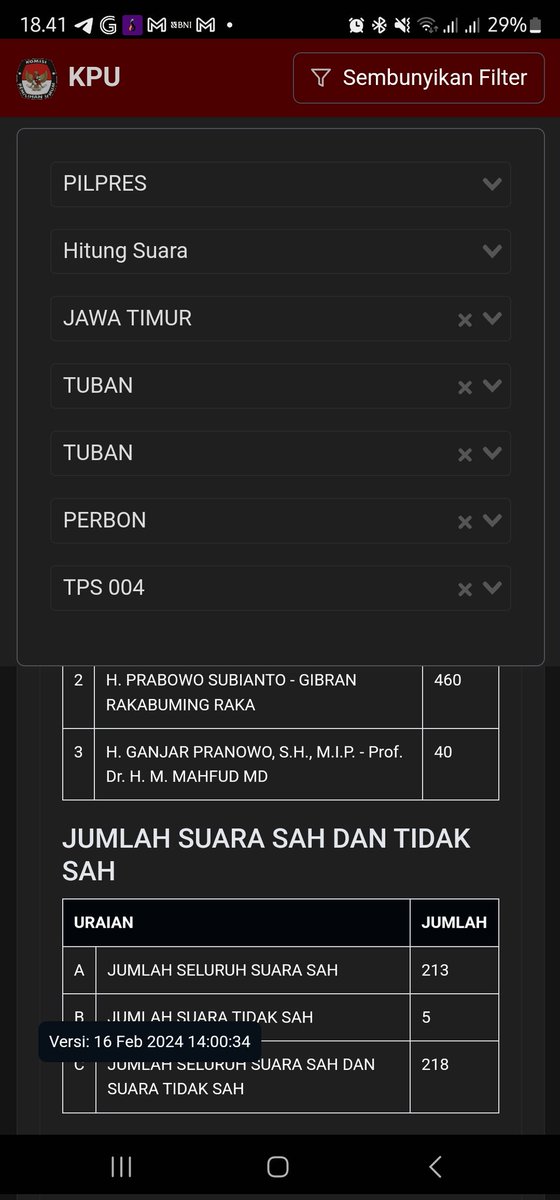 acevoedin's tweet photo. @myasin2447 Lapor nih Bang, ini tps tempat saya juga nilainya di mark up. https://t.co/dBvHrKPjFO