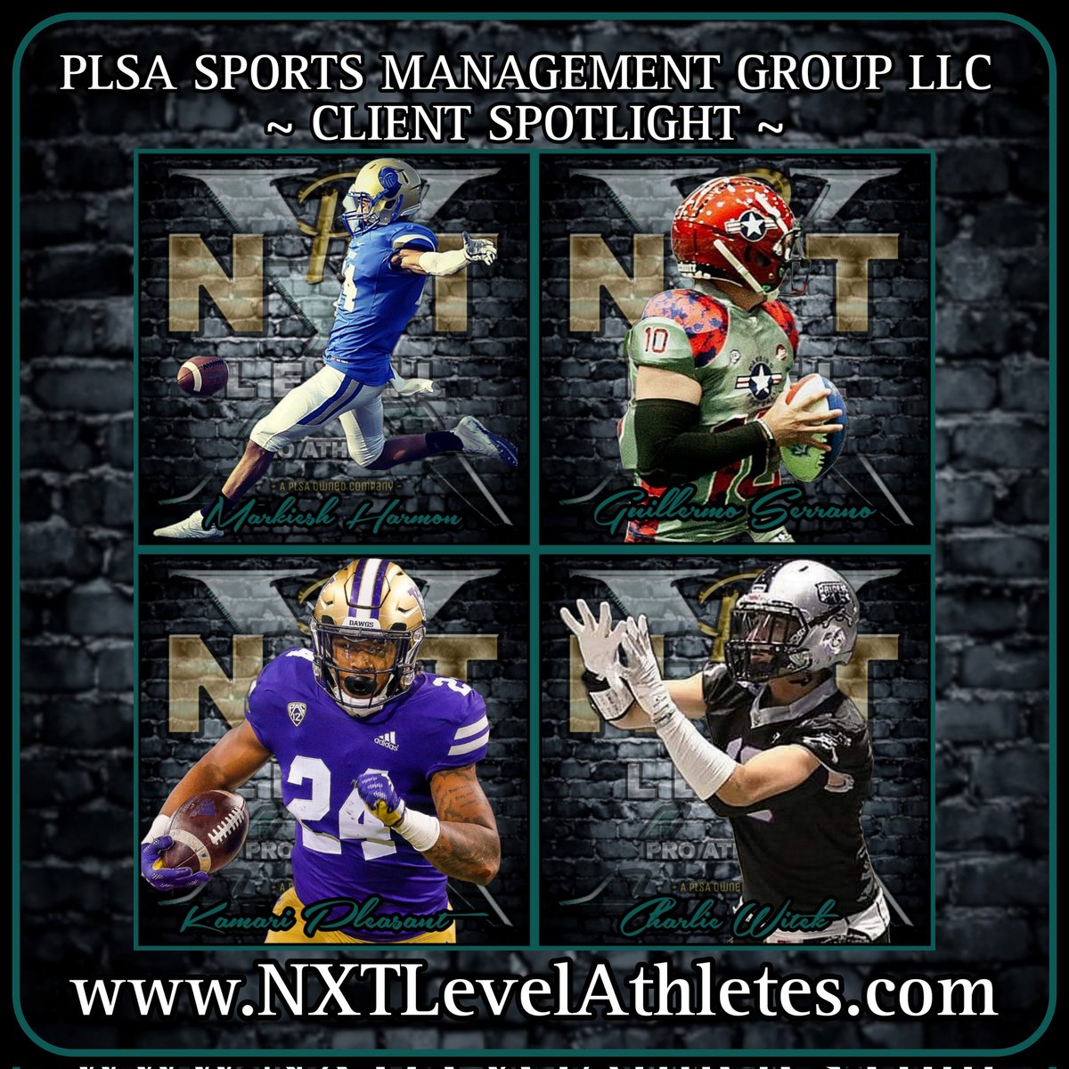 PLSA SPORTS MANAGEMENT GROUP LLC 

🔦 CLIENT SPOTLIGHT 🔦

📧 Inquiries: info@nxtlevelathletes.com

Visit <a href="/NXTLevelAgents/">PLSA NXT Level Pro Athletes, LLC</a> at:

💻 nxtlevelathletes.com 

📱 FB/IG/Twitter (X):  <a href="/NXTLevelAgents/">PLSA NXT Level Pro Athletes, LLC</a>