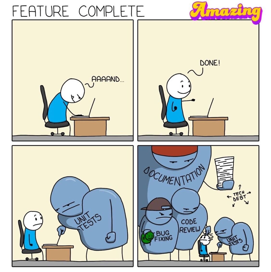 ratedinvestor's tweet photo. Thought you were done coding?
#coding #programmigmemes https://t.co/yoB8E3FVjT