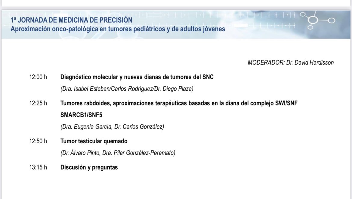antonioper_mar's tweet photo. Importantísimo el papel de los bioinformáticos en nuestras unidades de diagnóstico, clave el desarrollo de #mut4child de genetistas en cáncer pediatrico @adeesclop. E incorporarlo en Pencil @SEHOP2 Seguimos con los tumores del SNC y tumores rabdoides #proyectoManuel @criscancer https://t.co/AIy9GgOjaS