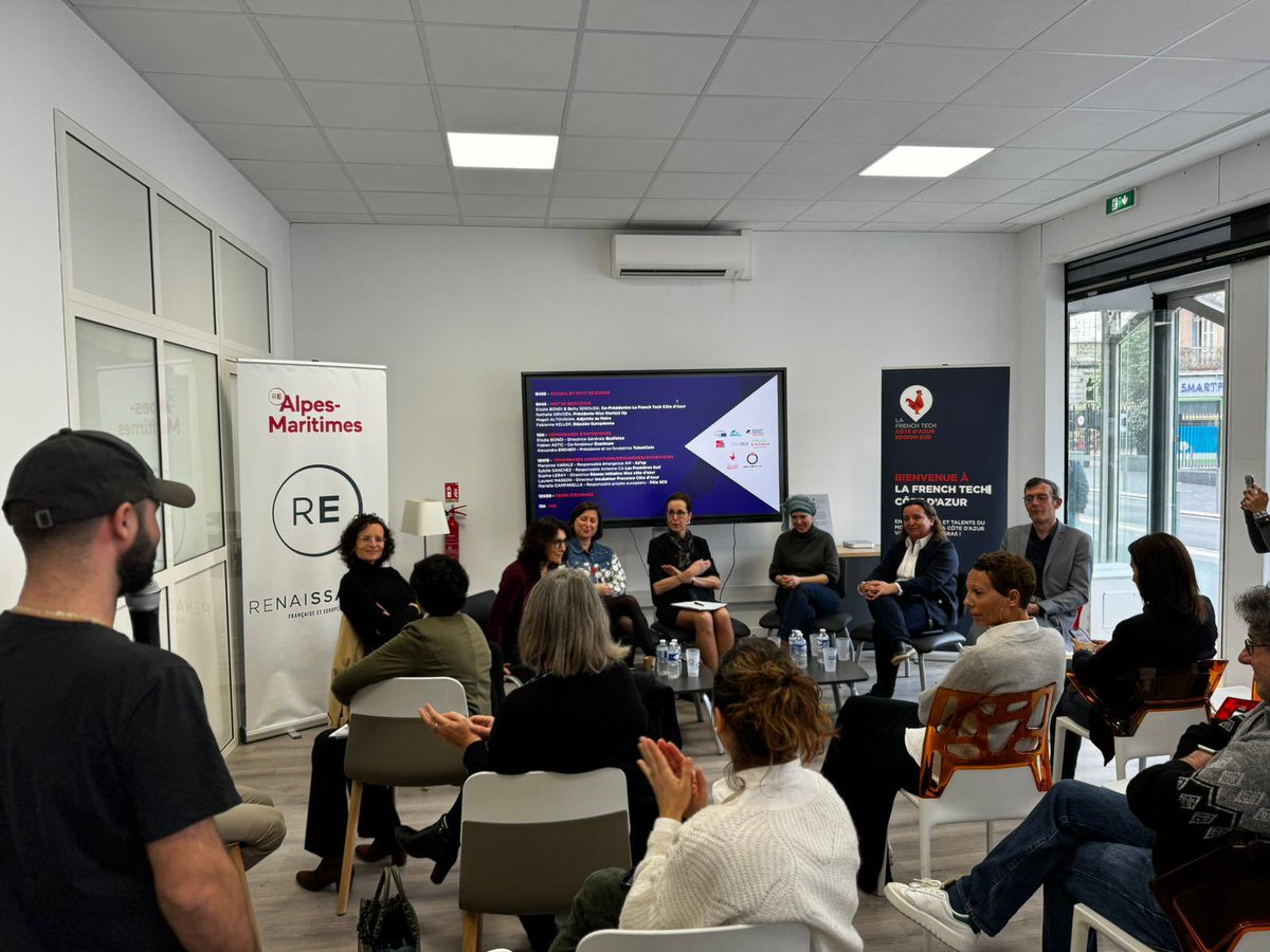 MagaliAltounian's tweet photo. 🚀🇪🇺 Échanges constructifs entre @fabienne_keller et les membres de la @FrenchTechCdA sur les fonds européens et la manière dont l’#UE peut accompagner les startups et PME locales.

L’Europe, partenaire des territoires et de ses acteurs 🤝🏻.

#Nice06 https://t.co/s8owYdoFft
