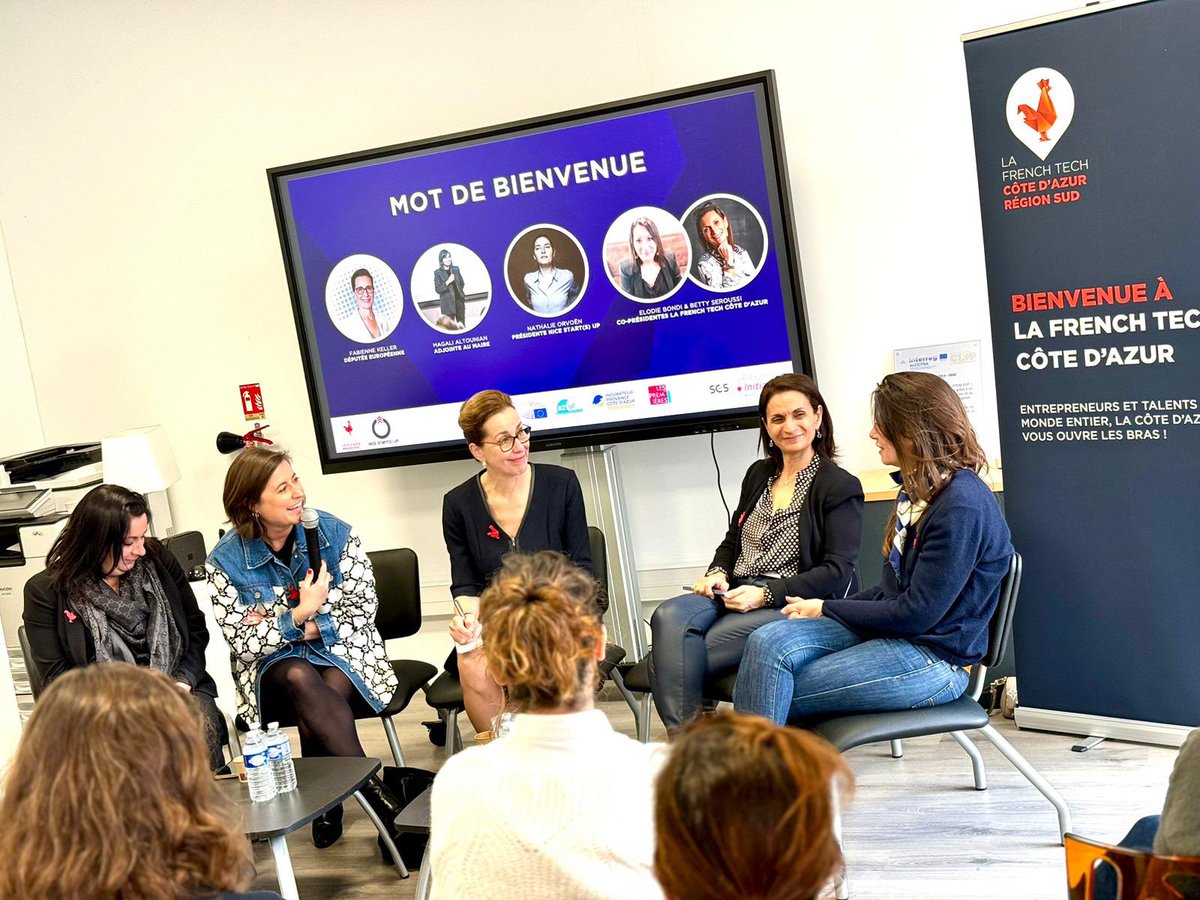 MagaliAltounian's tweet photo. 🚀🇪🇺 Échanges constructifs entre @fabienne_keller et les membres de la @FrenchTechCdA sur les fonds européens et la manière dont l’#UE peut accompagner les startups et PME locales.

L’Europe, partenaire des territoires et de ses acteurs 🤝🏻.

#Nice06 https://t.co/s8owYdoFft
