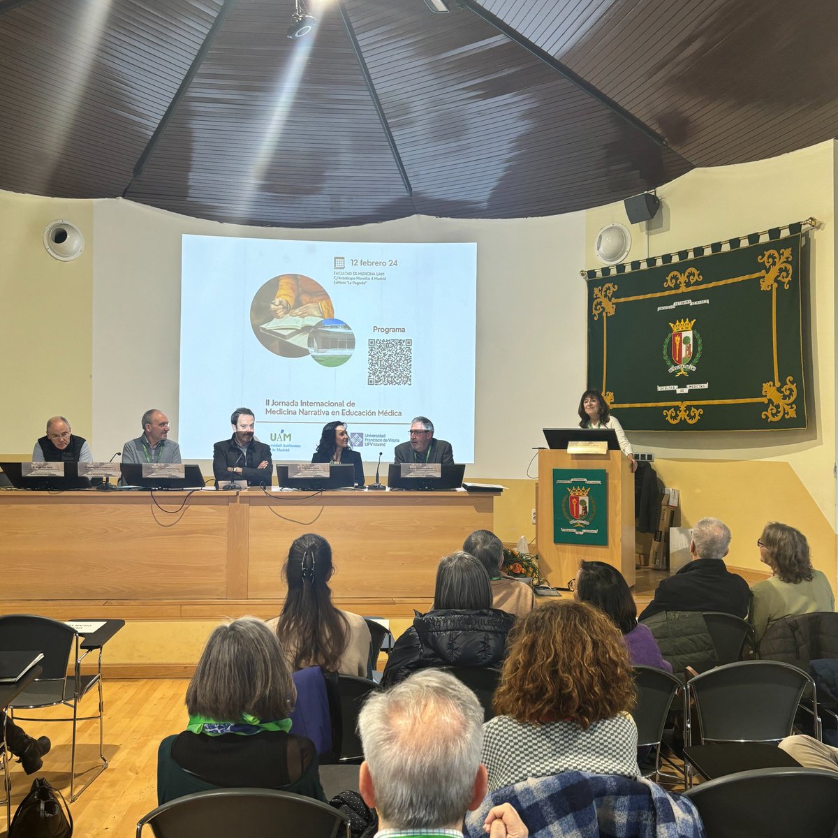 fuam_uam's tweet photo. La #UAM acogió la "II Jornada de Medicina Narrativa en Educación Médica”, celebrada en La Pagoda de la Facultad @UAM_Medicina.

✍️ Organizado con el apoyo de #CongresUAM https://t.co/ktkNLaW0aW

#FUAM #Congresos #Eventos https://t.co/eq8AsKb2UF
