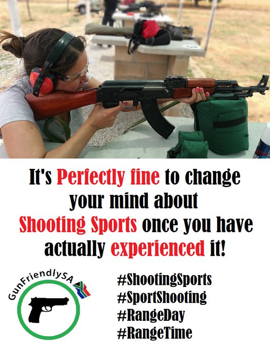 GUNFRIENDLY_SA's tweet image. Its Perfectly fine to change your mind about #SportsShooting