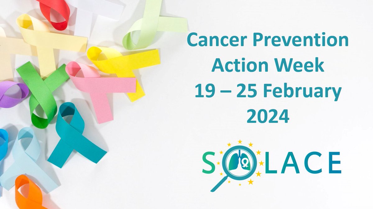 This #CancerPreventionActionWeek2024, remember to take charge of your health and do regular check ups! Learn more here: europeanlung.org/solace/⏰
#CPAW #SOLACELUNG #HealthUnion #EUCancerPlan #EU4Health
@myESR @EIBIR_biomed @EuropeanLung @EU_HaDEA
@EU_Health