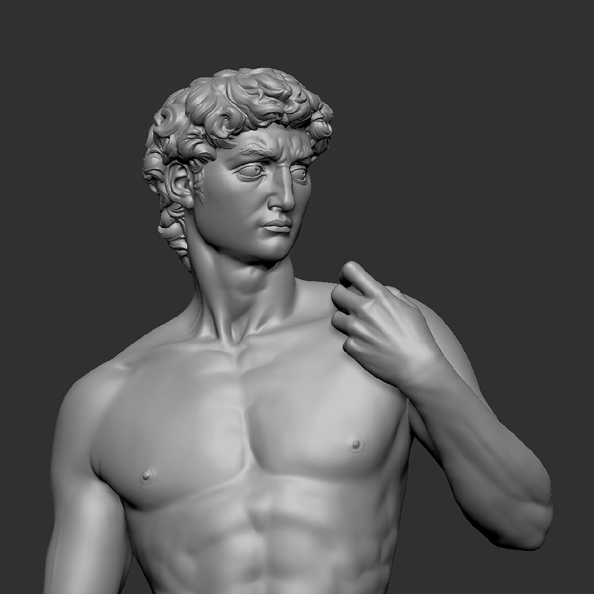 edgefxstudio's tweet photo. At the heart of the project lies a desire to transport the David across the centuries, breaking it down and reassembling it in modern digital art.

#sculpting #particles #david https://t.co/WI1mRhQ4HI
