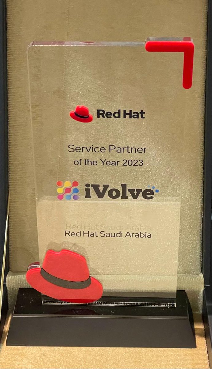 iVolvetech's tweet image. iVolve Technologies proudly receives the &apos;Best Service Partner for Red Hat&apos; Award from @redhat. This achievement brings bigger commitments and higher standards, but our commitment to our people and our #strongertogether approach remains unwavering. #award #partnership #redhat