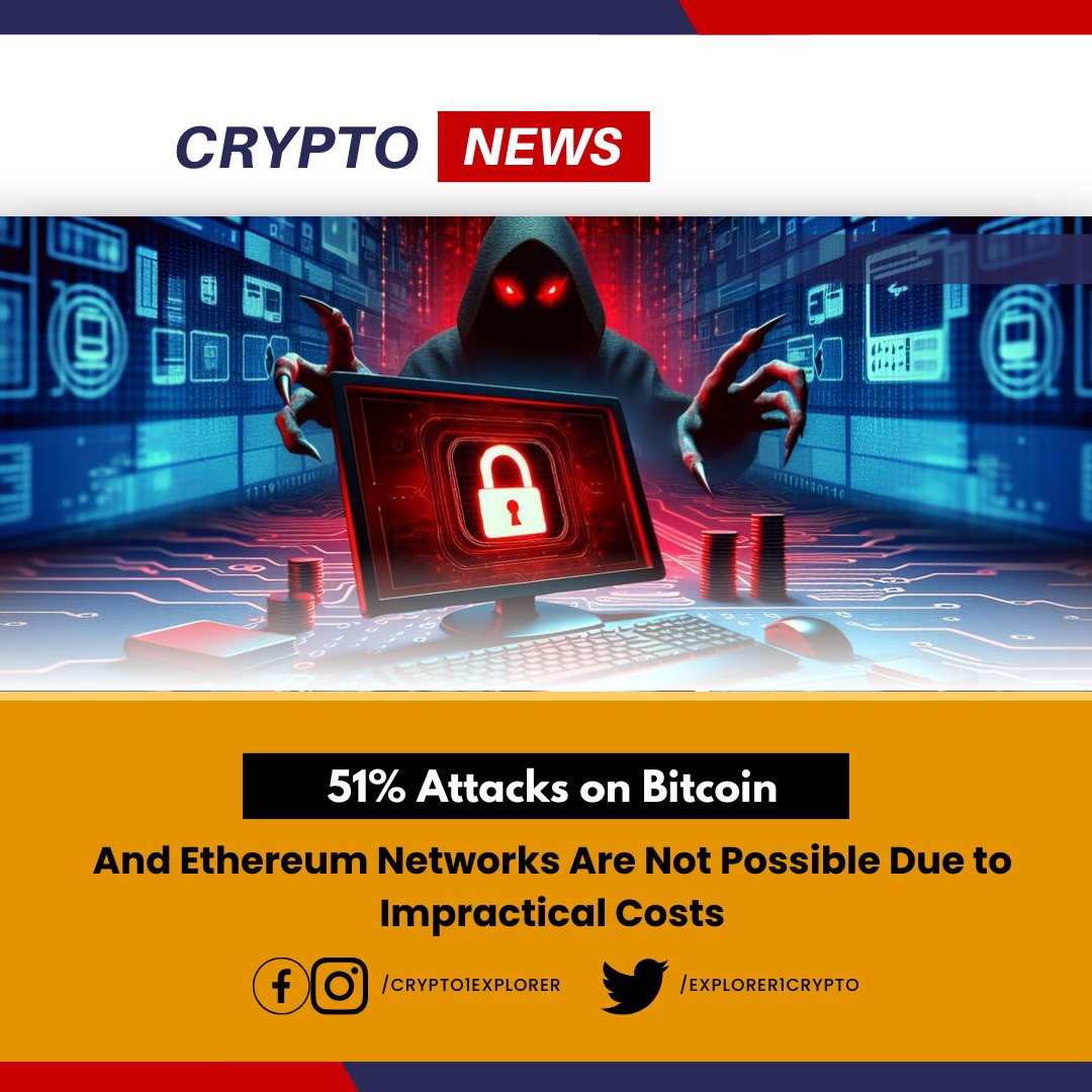 Explorer1Crypto's tweet image. Crypto News 
Bitcoin (BTC) and Ethereum (ETH) networks through 51% attacks.

tinyurl.com/23ca6hed
#StephenKing #ACDC #FridayFeeling #INDvsENG #ThisMorning #ASongOrMovieForSauceVarieties #ScotLab24 #FridayVibes #NewMusicFriday #CareDay24