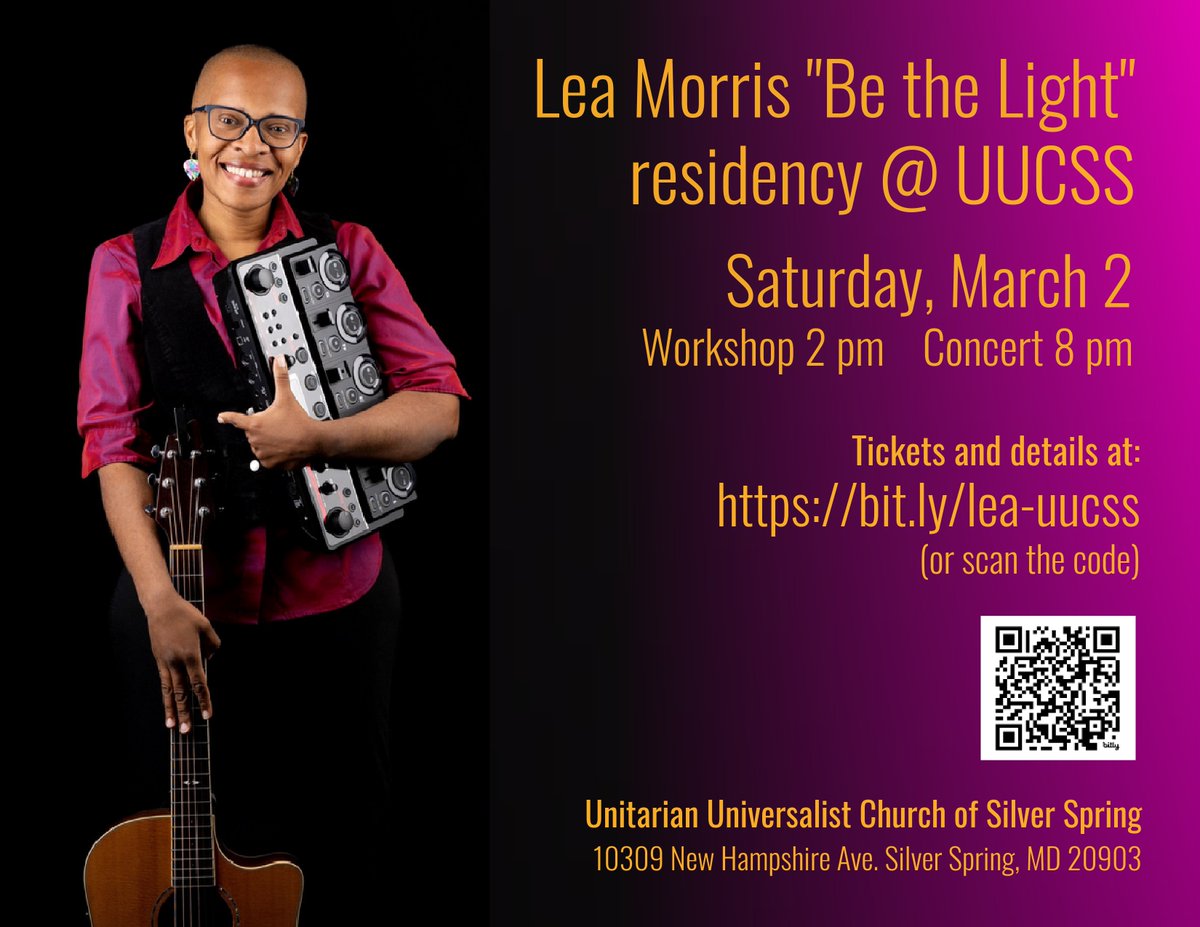 Hey! Will you be in DC on March 2?
Me, too!
Come sing with me. (Workshop and Concert)
Bam! Let's do this