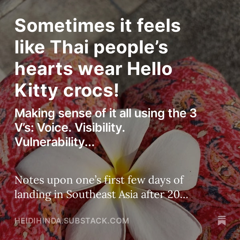 HeidiHinda's tweet photo. Sometimes it feels like Thai people’s hearts wear Hello Kitty crocs! https://t.co/mW31p9aKdP https://t.co/EIe0D0cIiV
