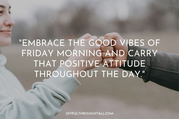 Rise and shine, it's Friday! Let's sprinkle some positivity into the day. Share a smile, a kind word, or a good vibe with a friend. Together, let's make today amazing! 😊✨ #FridayMotivation #SpreadPositivity
