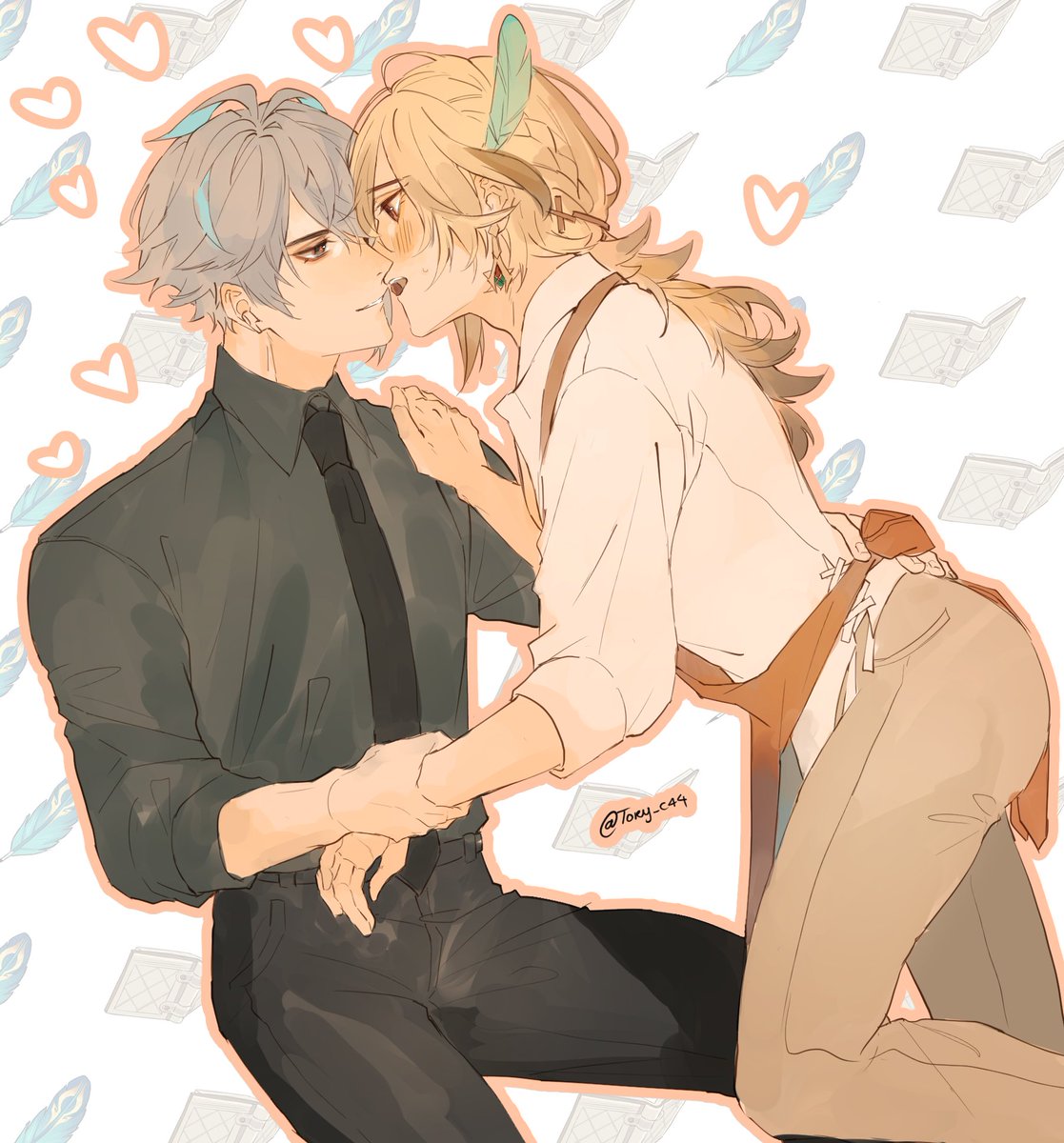 Tory_c44's tweet photo. A little bit late for Valentine but anyway- everyday is a couple day for them -🫠💕
#HaiKaveh https://t.co/kcfr6JcOjP