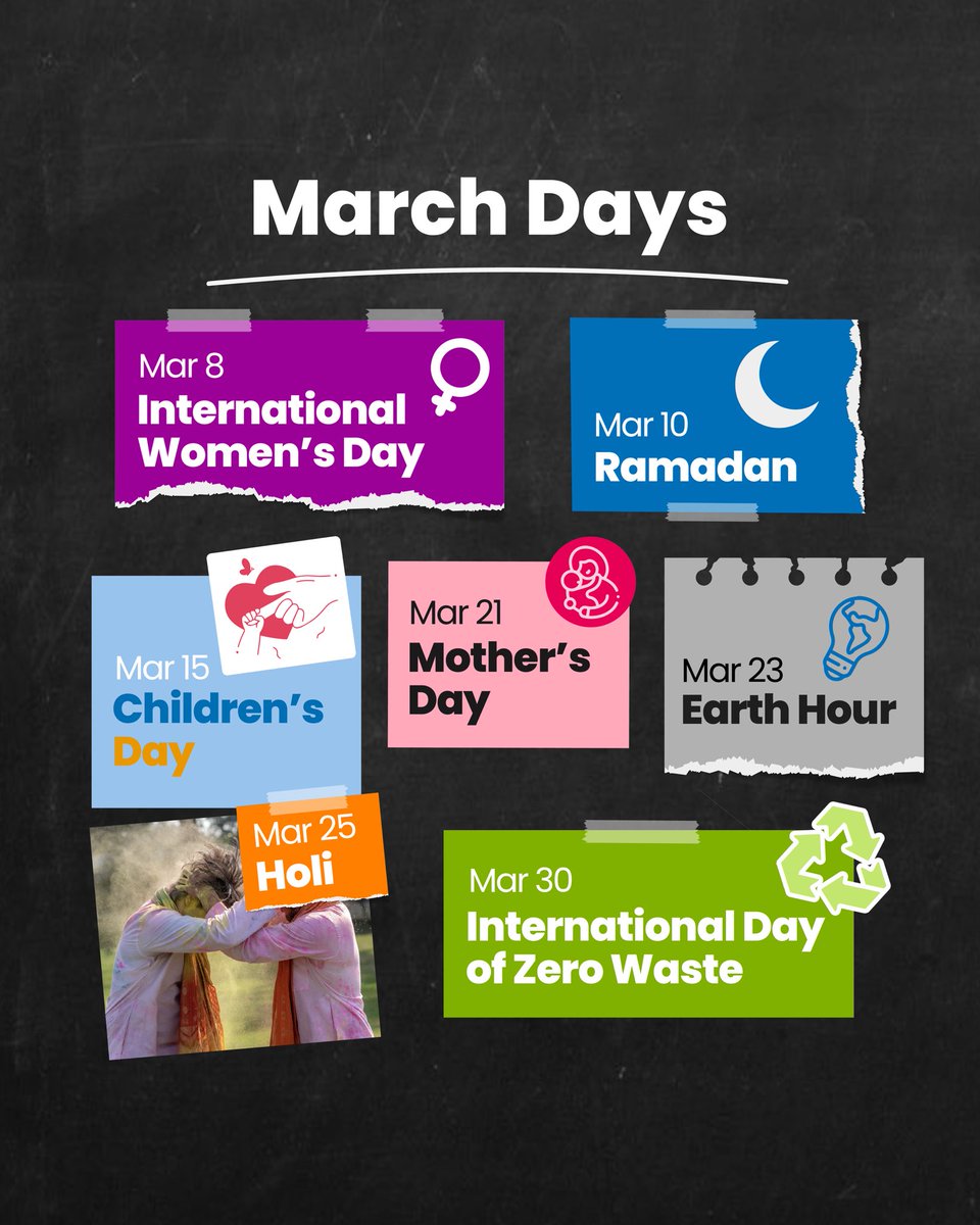 Netizency's tweet image. Social media execs, we&apos;re back with a few days to keep in mind while you&apos;re working on your calendars for March!

#Netizency #March #SocialMedia