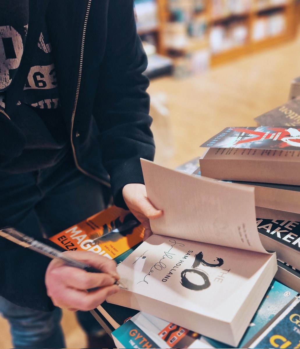 We were delighted to see <a href="/SamHollandBooks/">Sam Holland</a> yesterday who dropped off proofs of her upcoming books for some very happy booksellers and also kindly signed a mountain of books for us!