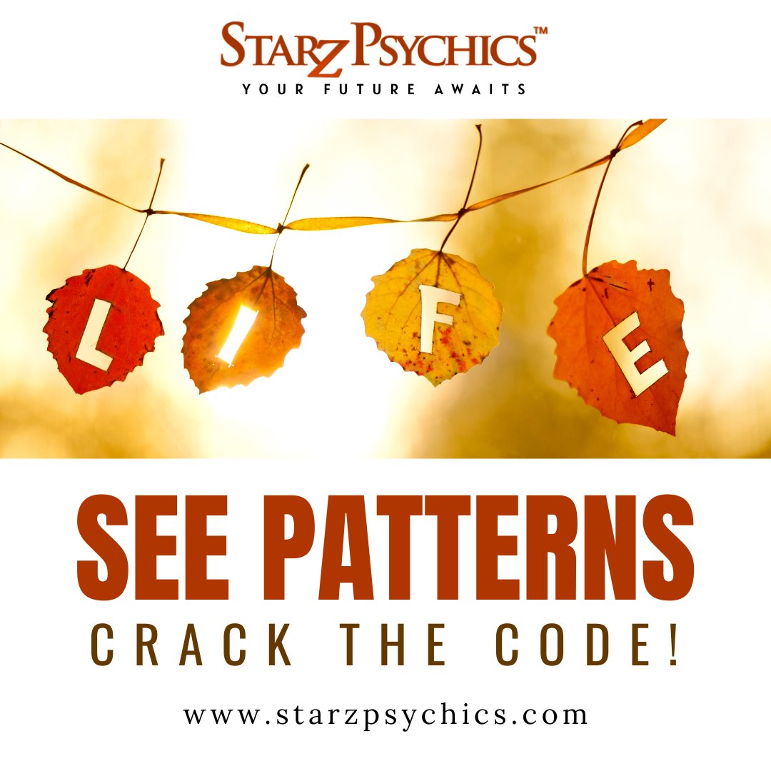 StarzPsychics's tweet image. Don&apos;t wait for life to happen, see the patterns and crack the code!
#seepatterns #crackthecode #lifesecrets #codecracker #meaningfullife #observantlife #analysismatters #patternsinlife #starzpsychics #psychicreadingsonline