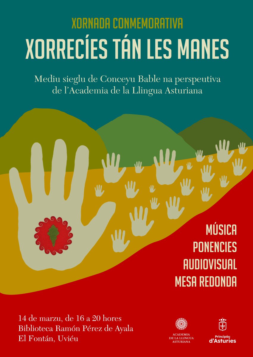 ALLA_ast's tweet photo. 📣L’ALLA entama una xornada d’alcordanza y reivindicación de Conceyu Bable.

Baxo’l títulu “Xorrecíes tán les manes. Mediu sieglu de Conceyu Bable na perspeutiva de l’Academia de la Llingua Asturiana”, l'actu va cuntar con delles actividaes que se van anunciar d’equí a poco. https://t.co/EHIQ3mijWv